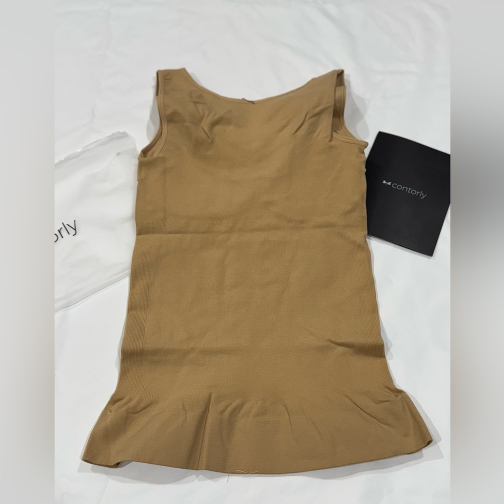 Contorly Cami Shaper Classic 010 Beige XL Tummy Control Built-in Bra NWT - Picture 5 of 8